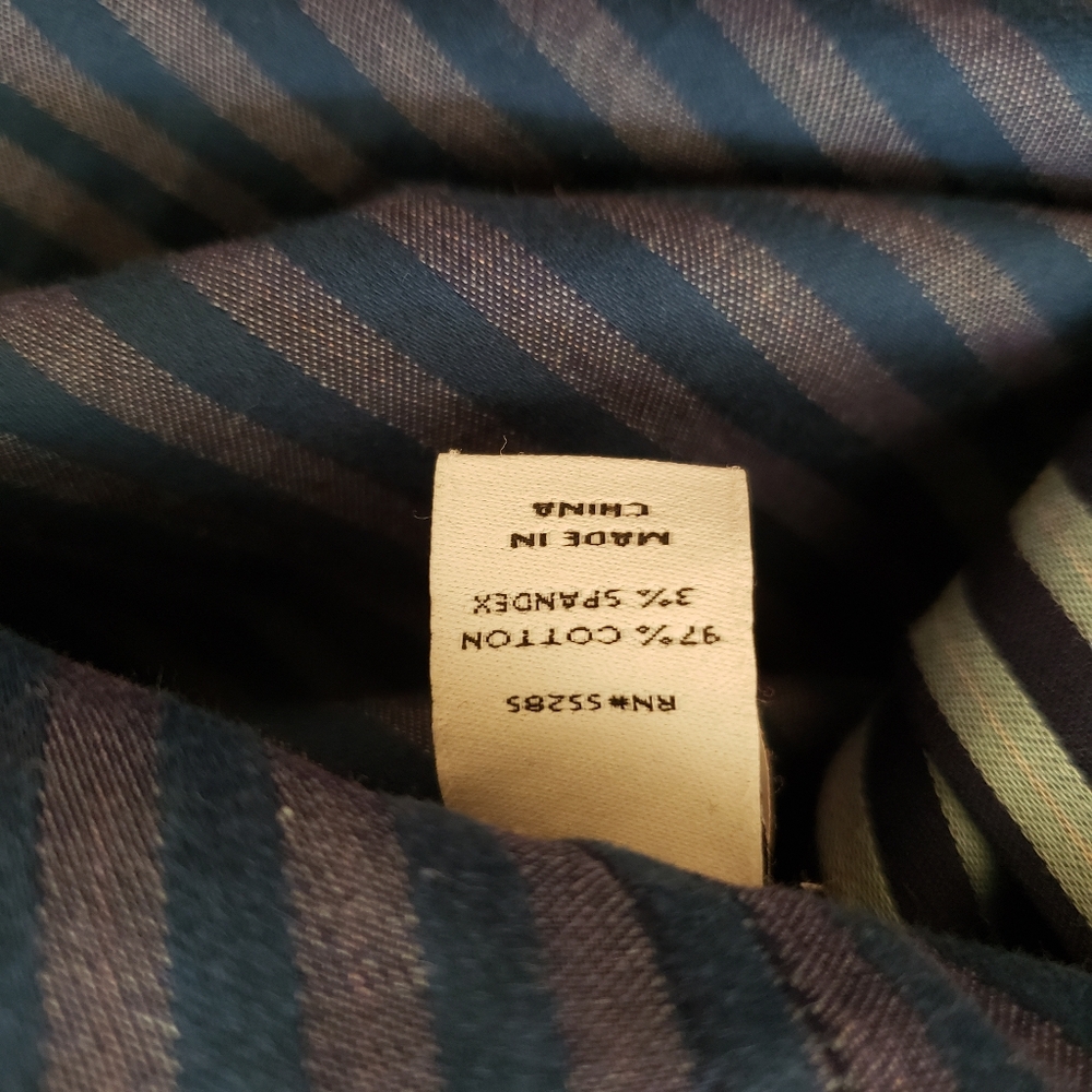 Express 1MX Modern Fit Men's Long Sleeve Button Up Shirt - Picture 5 of 7